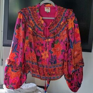 FARM RIO BLOUSE SIZE L